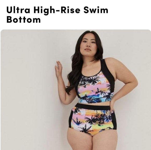 TORRID active Swim Bottom, Sz M/L fits L/XL NWT - Picture 4 of 10